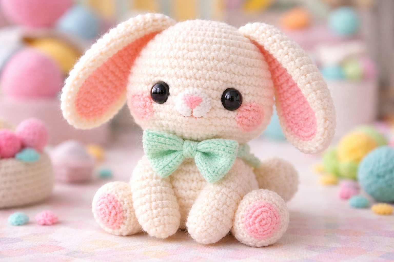 Amigurumi örneği, tığ ile sık iğne