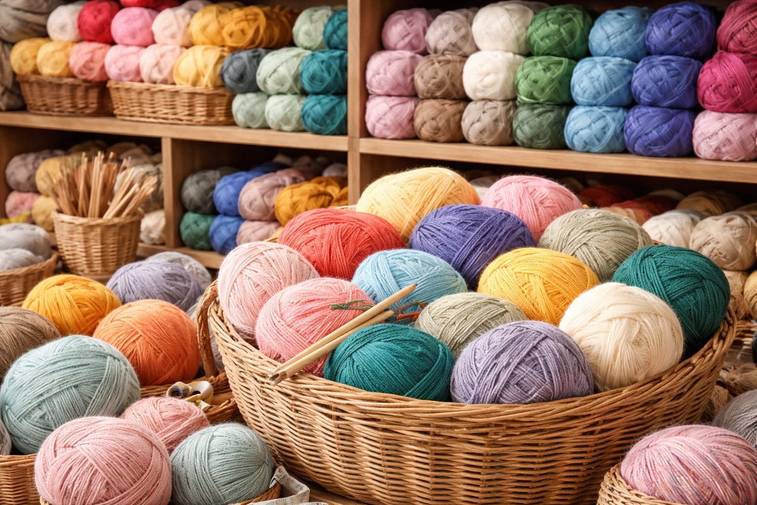 Farklı iplik türleri, pamuk yün akrilik